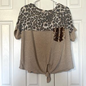 7th Ray Medium Oversized Tie T-shirt